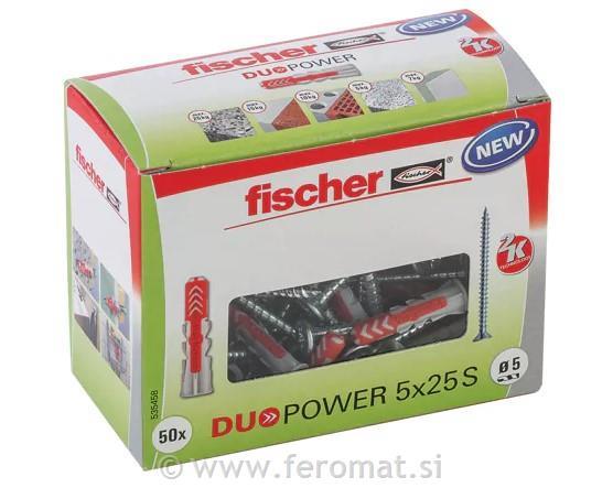 Vložek Duopower z vijakom 5X25 S K