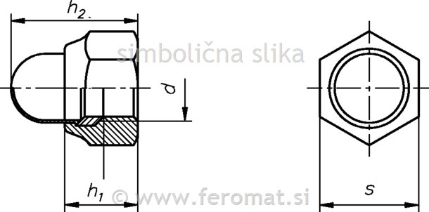 Matica klobučasta, varovalna s kapico