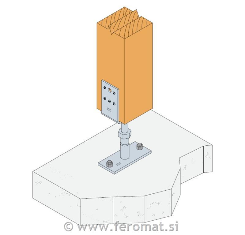 Nosilec stebra SIMPSON PVDB 120