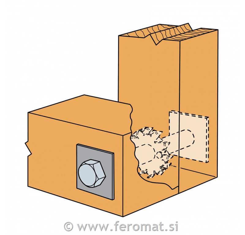 Podloga za les zobata SIMPSON C1 62mm